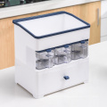 Plastic Multifunction Condiment Storage Box For Kitchen